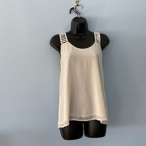 Basic white sheer blouse (free shipping)